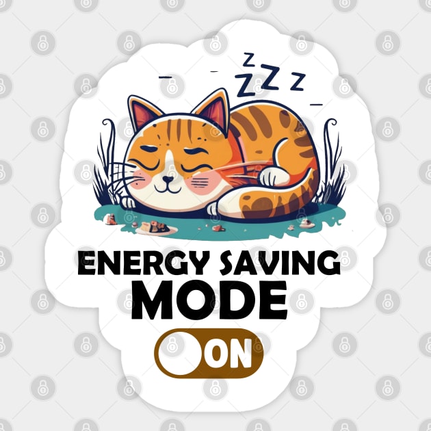 ENERGY SAVING MODE Sticker by lumenoire